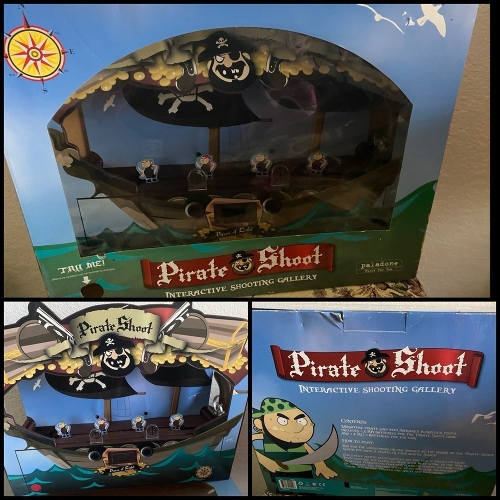 Vintage Rare Paladone Pirate Shoot Interactive Shooting Gallery Game Retro